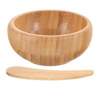 NESTINGHO Facial for Formulating with Set DIY for Mask Bamboo Spoon Bowl Mixing and Skincare Applying at Home Salon