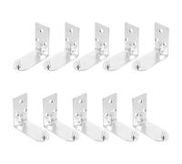 NESTINGHO Fire Extinguisher Hanging Brackets 10Pcs Heavy Duty L-Shaped Wall Mounts for 2-4Kg Extinguishers Fast Installation for Residential and Public Buildings