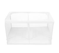 NESTINGHO Fish Hatching Box with Divider for Aquarium Use Plastic and Nylon Material Improves Survival Rate Separates Fish Fry for Effective Aquarium Separation