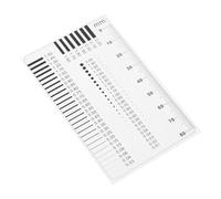 NESTINGHO Flexible Plastic Measuring Ruler Crack Gauge for Spot and Line Measurement in Building Inspection and Repair
