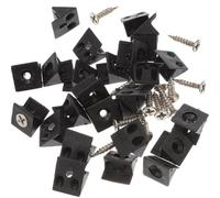 NESTINGHO Furniture Reinforcement Back Panel Corner Brackets 106Pcs with Screws for Cabinet Shelf Support and Drawer Bottom Fixing in Home Repair