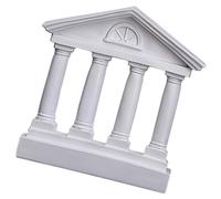 NESTINGHO Greek Resin Saturnon Temple Model Home Decoration Ancient Roman Architectural Sculpture Collectible Building Accent for Desk and Shelf Display