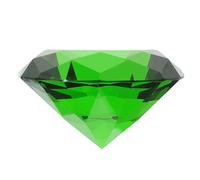 NESTINGHO Green 6cm Artificial Crystal Diamond Glass Decor, Fake Diamond Table Centerpiece for Wedding Party Vase Filler and Home Decoration