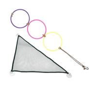 NESTINGHO Green Snake Climbing with Hanging Fixtures, Reptile Hammock Mesh Made of High-strength Plastic for Bearded Dragons and Chameleons, Promotes Health and Activity in Reptile Tanks