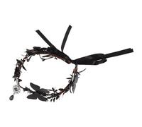 NESTINGHO Halloween Hair Accessory for Women Black Goth Headband with Intricate Butterfly Decoration, Versatile Design Made of Pvc, Acrylic and Iron Wire, for Festival and Casual Day
