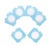 NESTINGHO Hamster Cage Tunnel Expansion Kit 6Pcs with End Caps Blue Modular Interface Plates for Pet Cage Tunnel Linking and Creative Bathroom Module