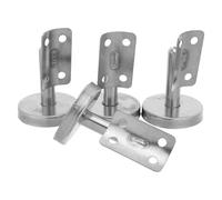 NESTINGHO Handrail Brackets Stable and Secure Stainless Steel Round Base 4pcs Wall-Mounted Space Saving Support for Stair Banisters for Home Improvement and Professional Projects