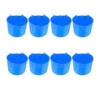 NESTINGHO Hanging Bird Cage Feeding Bowls Easy to Install and Remove 8pcs Portable Lightweight PE and Water Cups for Birds and Suitable for Home and Pet Care