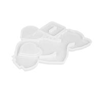 NESTINGHO Heart Shape Silicone Picture Frame Mold for DIY Epoxy Casting, White Silicone Photo Frame Mould Tool for Handmade Crafts and Decoration