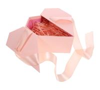 NESTINGHO Heart Shaped Present Box for Birthday and Anniversary, Pink Paper Material with Versatile Design, for Valentine Day Love Wrapping Accessories and Presentation Boxes