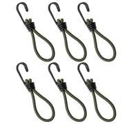 NESTINGHO Hook Buckle 6Pcs Elastic Rope Tent Holder for Outdoor Camping Tent Accessories Military Green Sturdy Use
