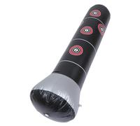 NESTINGHO Inflatable Fitness Punching Bag Black for Home Gym Training Pressure Relief for Adults and Enhances Hand-eye Coordination and Reflexes Suitable for Kickboxing and Stress Release