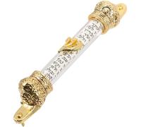 NESTINGHO Jewish Metal Mezuzah with Scroll for Door Mitzvah, Religious Home Décor Accent, Outdoor Weather-Resistant Mezuzah for Entrance and Gate
