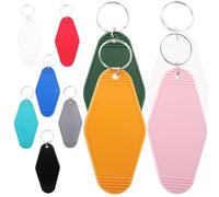 NESTINGHO Key Tags Plastic Backpack Labels 20Pcs for Classifying Personal Items Suitable for Flash Drives and Keys Use in Hotels Black Color