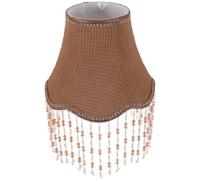 NESTINGHO Lampshade Cloth Table or Material and Lamps Colour, Iron Coffee for Elegant Victorian Fabric with Tassel Fringe Living Room or Hotel Decoration