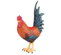 NESTINGHO Large Realistic Rooster Figurine Solid Animal Model Chicken Sculpture Decorative Garden Ornament for Home Décor and Early Learning