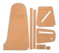 NESTINGHO Leather Chest Bag Pattern Template Set for DIY Crafting 7Pcs Stencils Tools for Men’S Crossbody Bag Making Accessories Sturdy and Precise Designs for Leatherwork Projects