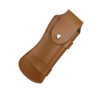 NESTINGHO Leather Cutter Protective Cover Space Saving Design Rust-Proof Material for Camping Use Portable Brown Cutter Storage Bag Suitable for Small Props