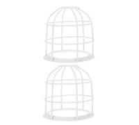 NESTINGHO Light Bulb Cage Guard Metal Lamp Shade 2Pcs Safety Wire Cover for Workshop Lighting and Industrial Lamp Protection