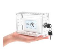 NESTINGHO Lock Box for Thermostat with Key and Mounting Hardware Acrylic Protective Guard Compatible with Nest and Boiler Controls for Indoor Installation