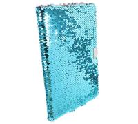 NESTINGHO Lockable Reversible Sequin Diary Notebook for with Secure Lock, Cute Journal for and Teens, Blue-Pink Flip Cover, for School and Personal Writing