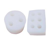 NESTINGHO Long Cylinder Silicone Candle Molds 2Pcs Mini Twisted Pillar Moulds for Outdoor Aromatherapy Candle Making and Resin Craft