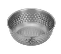 NESTINGHO Luxury Stainless Steel Dog Bowl with Hammered Texture, 7.5 Inch Deep Non-slip Wide Curved Edge Dish for Puppy and Pet Feeding Area, Sturdy and Elegant Design