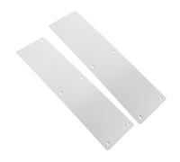 NESTINGHO Metal Fireproof Door Push Plate 2Pcs Stainless Steel Anti-Scratch Kick Plates 80X300Mm for Public and Private Exterior Doors