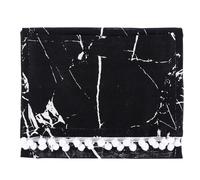 NESTINGHO Microwave Oven Cover and Foldable Design Black Marble Pattern Made of Cotton and Linen with Easy Carrying Protective Dust and Splash Resistant Appliance for Office and House Life