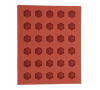 NESTINGHO Miniature Hexagon Silicone Brick Mold for Concrete Paver Making and DIY Sand Table Models Sturdy Mold for Miniature Architecture and Garden Projects
