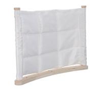 NESTINGHO Minimalist Wall Mounted Cat Hammock and Shelf in White Wood, 20.5x14.6 Inch, Designed for Indoor Cats to Climb, Play, Rest and Lounge in Small City Apartments