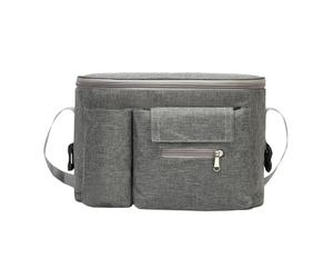 NESTINGHO Multi-Functional Handlebar Mummy Bag Stroller Supply Pouch with Nylon Material and Anti-Slip Feature, for Commuting and Multi-Scenario Use