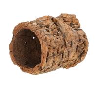 NESTINGHO Natural Cork Bark Hide for Small Reptiles and Amphibians, Lightweight Hollow Log Realistic Design for Aquarium and Terrarium Habitat, Easy Installation and Authentic Forest-like
