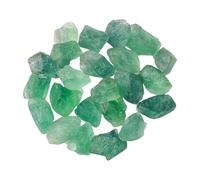 NESTINGHO Natural Green Fluorite Tumbled Stones 500G for Fish Tank Decor and Indoor Plant Stones Unique Shapes for Home Decoration and Crafting