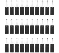 NESTINGHO of Black Retail Price Tags Stylish Labeling and Easy Installation 200 Set with String Attached Paper and Polyester Material for Clothes and Bags for Clothing