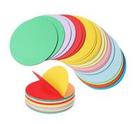 NESTINGHO Origami Double-Sided Paper Circles 12Cm 500 Pieces Colorful Folding Sheets for School Projects and Family Craft Activities