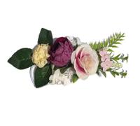 NESTINGHO Pet Dog Wreath Flower Collar for Puppy with Dual Functions Headwear and Chest Flower Combination, Made of Fibre, Fresh Natural Style Suitable for Pet Wedding and Dress