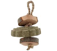 NESTINGHO Pet Teething Hamster Cage Hanging Natural Wood Ball for Teething and Distracting from Biting Furniture Exquisitely Detailed Small Pet for Rabbits