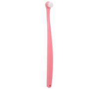 NESTINGHO Pet Toothbrush for Small Dogs and Cats, Single-Head Soft Bristle Oral Cleaning Brush, Pink Round Head Puppy Dental Care Tool for Plaque Removal