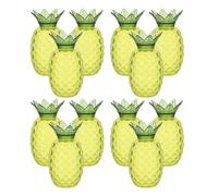 NESTINGHO Pineapple Candy Boxes 12Pcs Plastic Reusable Candy Storage Boxes for Birthday Favour and Wedding Party