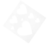 NESTINGHO Plastic Heart Stencil Reusable Template for Painting on Canvas and DIY Journal Stencils Craft Supplies for Spring and Holiday