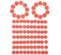 NESTINGHO Plastic Replacement Chess Pieces Set for Number Chess Board Games Bingo Game Pawns Accessories for Party