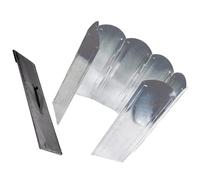NESTINGHO Portable Camp Stove Windshield 8pcs Foldable Windproof Shield Made of Galvanized Plate, Adjustable Position and Easy to Carry, for Camping and Outdoor Cooking