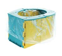 NESTINGHO Portable Folding Toilet Seat for Travel and Car Use, Foldable Potty Chair with Comfortable Rock Blue Seat for Boys and