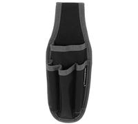 NESTINGHO Portable Large Capacity Tool Pouch for Professional Electricians, Black Polyester Tool Bag with Belt, for DIY Enthusiasts and Maintenance Work