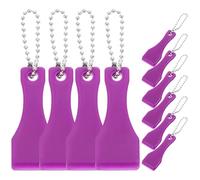 NESTINGHO Portable Lottery Tickets Scraper Tools 10Pcs Small Plastic Scrapers for Scratch Cards and Ticket Scratching