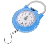 NESTINGHO Portable Practical Easy, Construction to Metal Operate and Mechanical Hanging Scale with Hook Blue Plastic for Weighing Travel and Luggage
