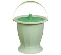 NESTINGHO Portable Toilet for Adults with Lid - Practical Round Plastic Urine Bucket - Suitable for Elderly and Disabled People During Travel or Hospital Use