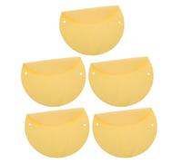 NESTINGHO Pottery Wheel Bats 5Pcs Round Absorbent Clay Throwing Cloth Pad for Ceramic Machine Use Double Hole Design for Studio Pottery