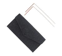 NESTINGHO Pure Copper Dowsing Rod Kit with Felt Bag, Portable Metal Detection Tool for Locating Hidden Items, Suitable for Compass Positioning and Spiritual Exploration, Size 30.5x12x0.5cm